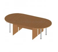Стол переговоров модульный овальный 2800x1400x750, Эдем