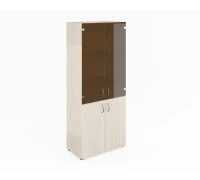 Шкаф широкий высокий со стеклом (без топа)