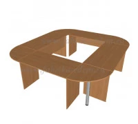 Стол переговоров (модульный) 2800x2800x750, Эдем