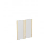 Двери стеклянные в деревянной рамке (2 шт.) БВ-91.4