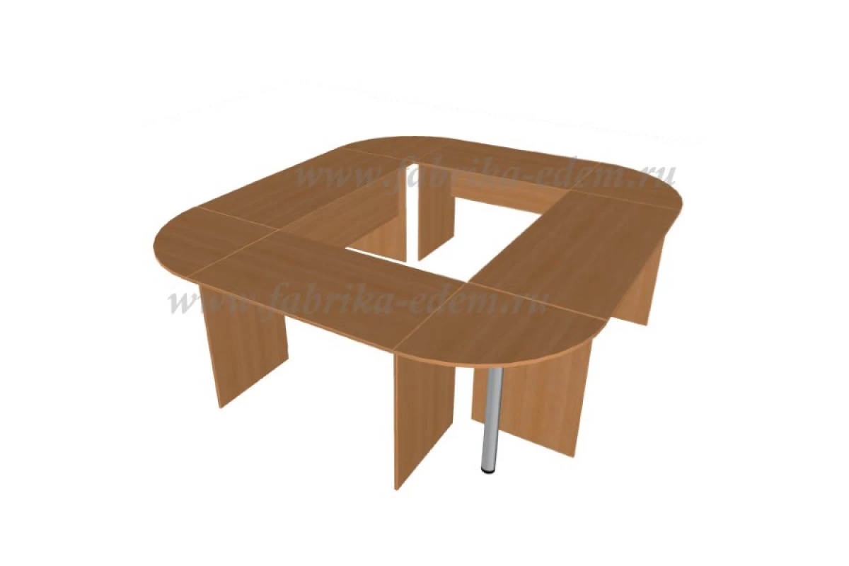 Стол переговоров (модульный) 2600x2600x750, Эдем