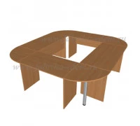 Стол переговоров (модульный) 2600x2600x750, Эдем