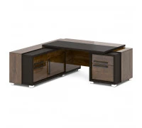 Стол руководителя с тумбой и греденцией Grace L-113 пр/л 