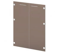 Двери стеклянные средние Grandeza G-022 