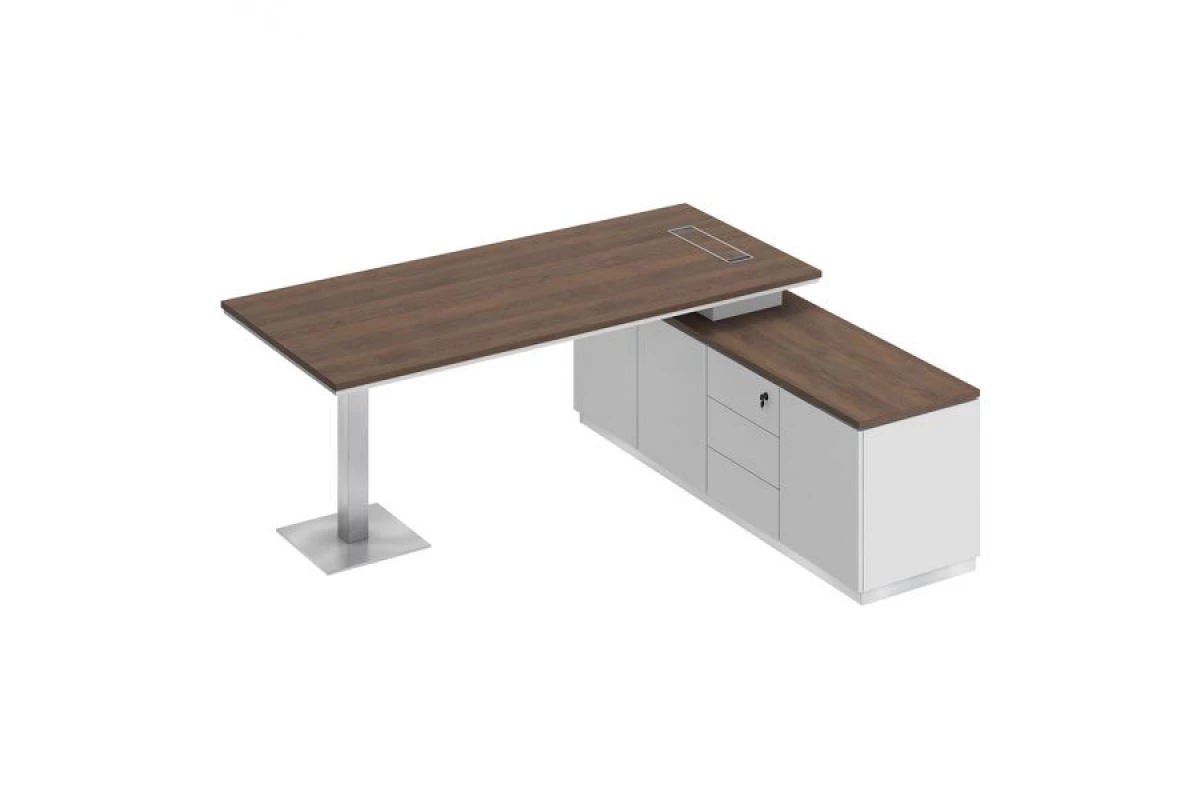 Стол руководителя на опорной тумбе (левый/правый) City СИ 102 