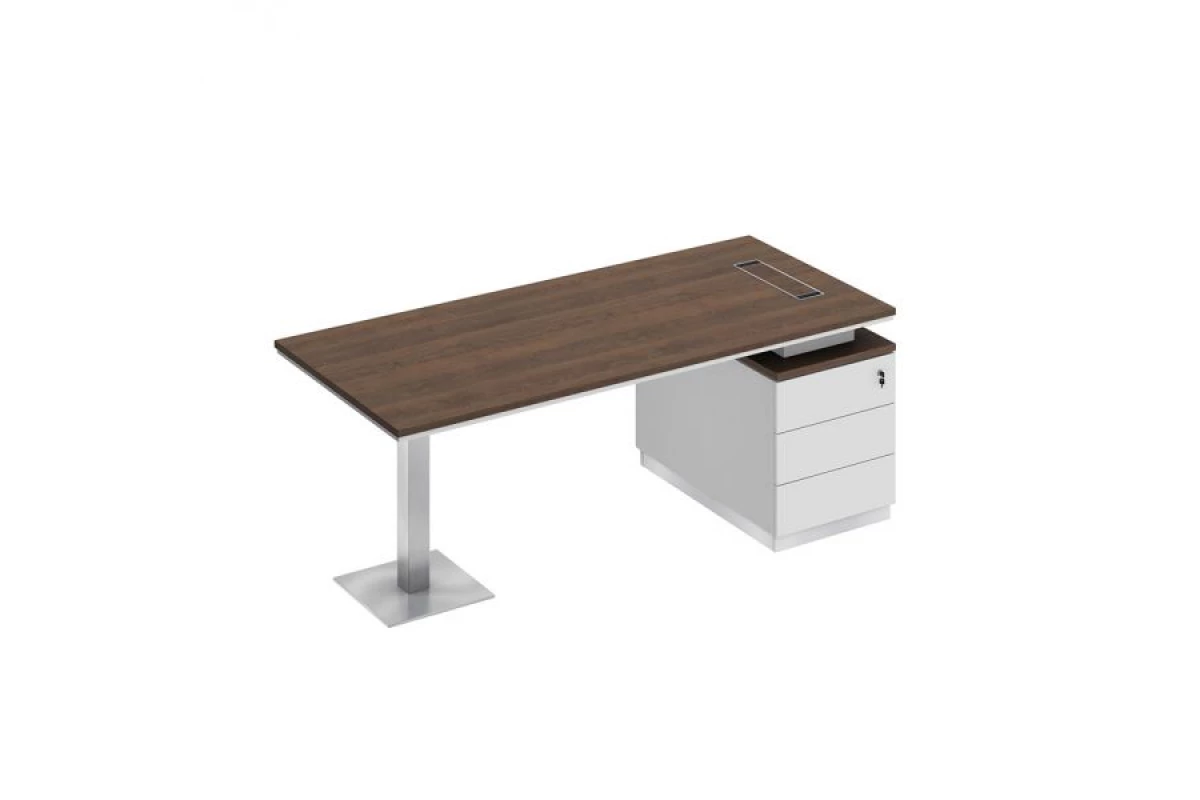 Стол руководителя на опорной тумбе (левый/правый) City СИ 104