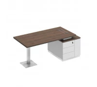 Стол руководителя на опорной тумбе (левый/правый) СИ 105