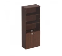 Шкаф для документов со стеклянными прозрачными дверьми КС 305