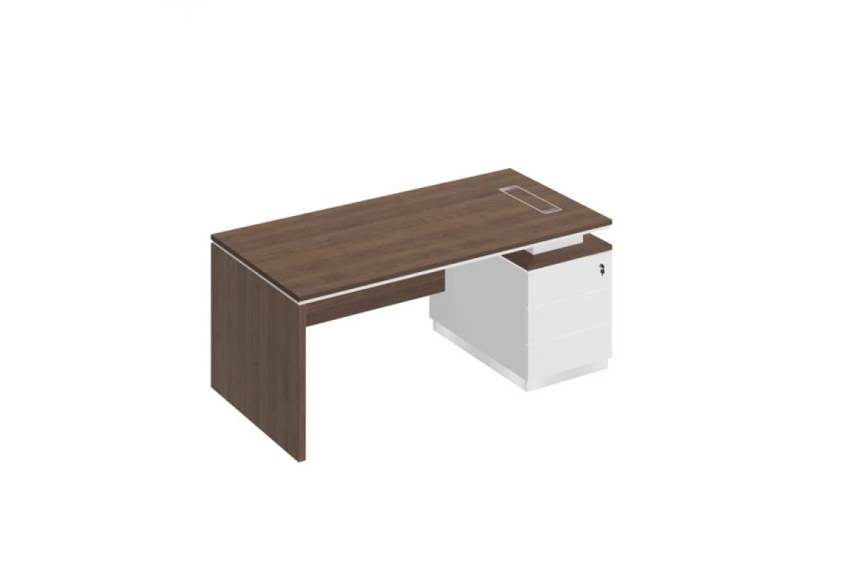 Стол руководителя (опора ДСП) на опорной тумбе (левый/правый) City СИ 109