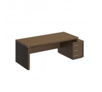 Стол руководителя правый на опорной тумбе малой  ВЛ 149 ДТ