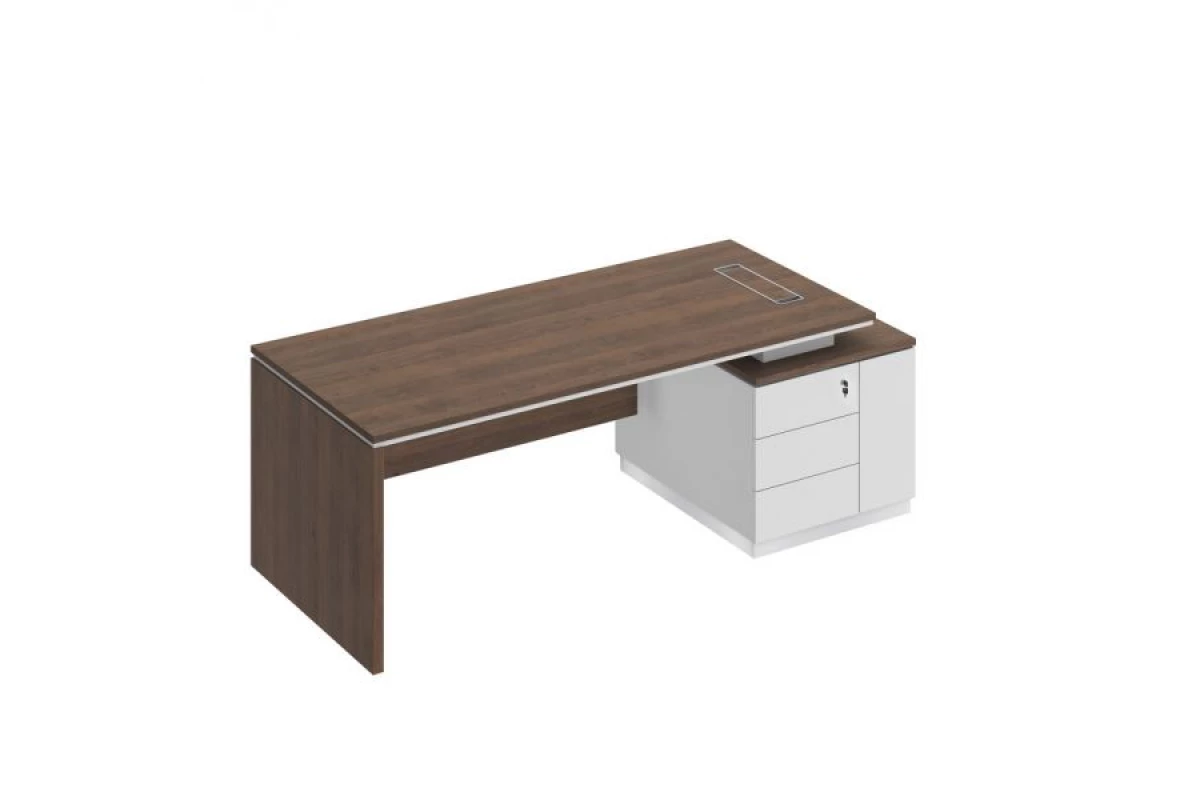 Стол руководителя (опора ДСП) на опорной тумбе (левый/правый) City СИ 112