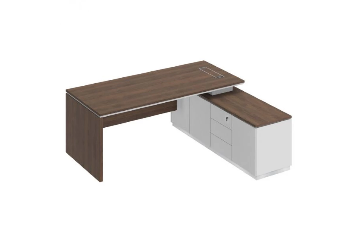 Стол руководителя (опора ДСП) на опорной тумбе (левый/правый) City СИ 108