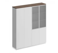Шкаф комбинированный (закрытый - документы со стеклом) СИ 314