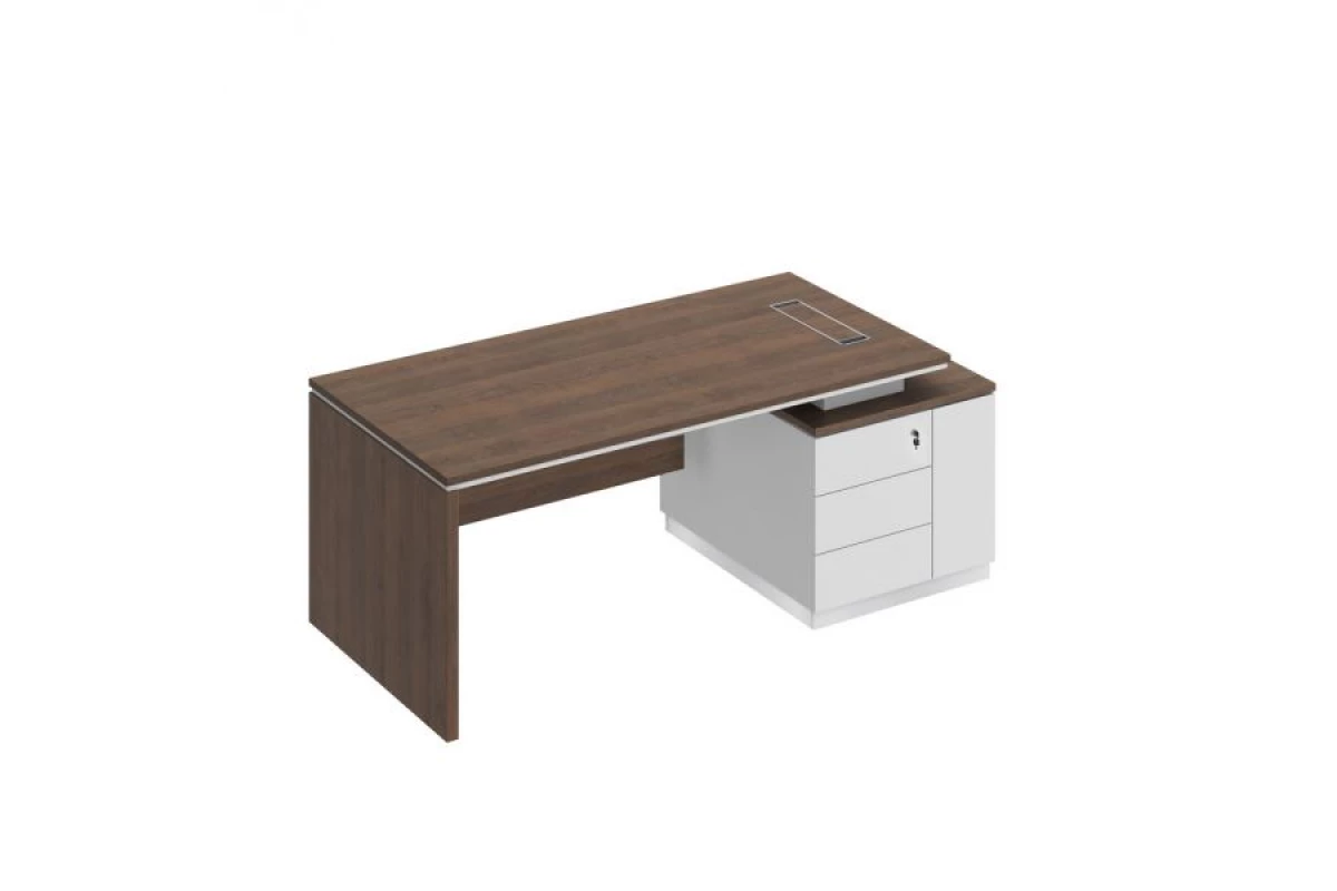 Стол руководителя (опора ДСП) на опорной тумбе (левый/правый) City СИ 111