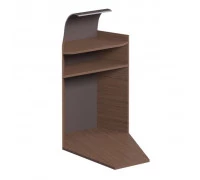 Трибуна боковины и полки в дереве, фронт. часть обтянута кожей PU20