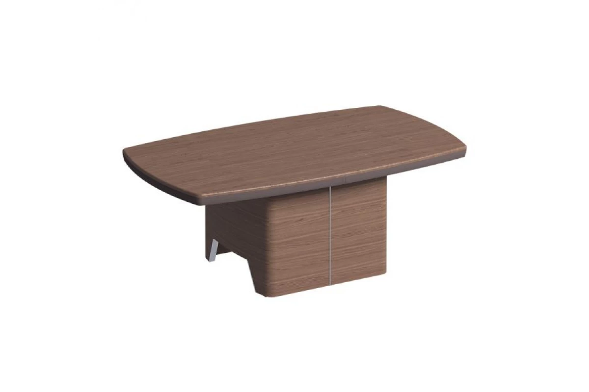 Журнальный столик, столешница шпон, металл. вставки в опоре 120TV ISixty