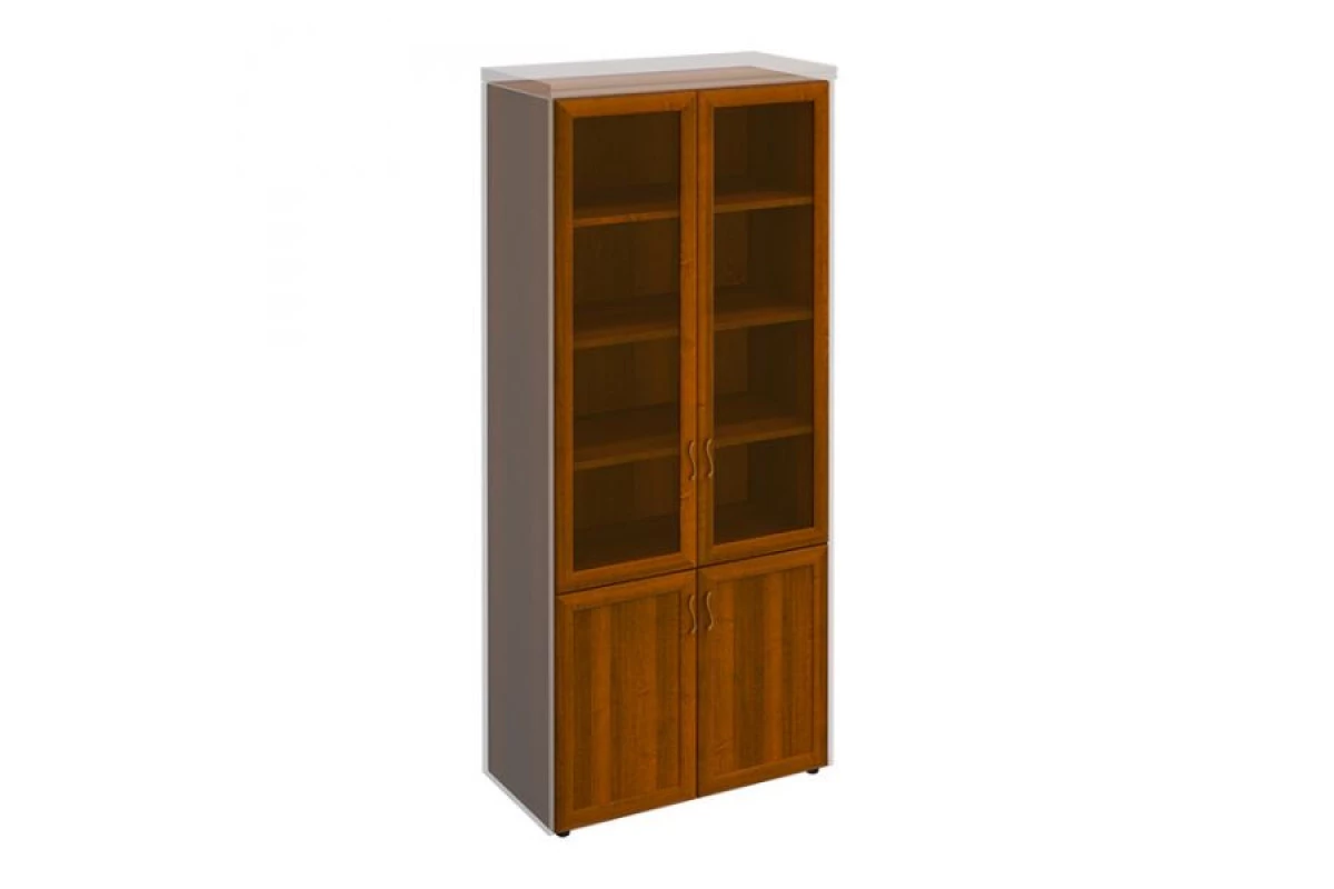 Шкаф для документов со стеклянными дверями в рамке МТ 379 Мастер