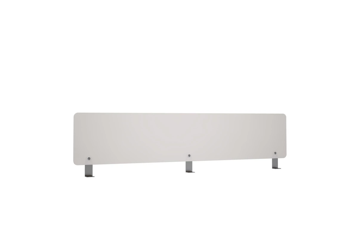 Барьер оргстекло фронтальный для столов на металло-каркасе сечением 40х40 серии Аванс (Avance)