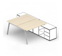 Составной стол на 2 рабочих места AR2TS146