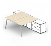 Составной стол на 2 рабочих места ARN2TM128 меламиновые аутлеты