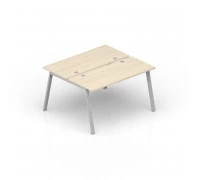 Составной стол на 2 рабочих места AR2TG146 4 громмета