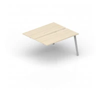 Составной стол на 2 рабочих места UNN2TPM127 меламиновые аутлеты - приставной элемент