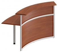 Модуль стойки ресепшен 60 град. изогнутой внутрь (без опор)