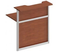 Модуль стойки ресепшн прямой 1000 с вырезом левый ( без опор)