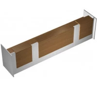 Стойка ресепшн прямая с 2-мя вырезами КВ 0805