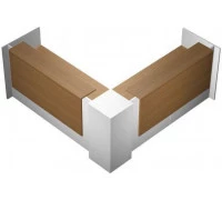 Стойка ресепшн угловая с 2-мя вырезами левая КВ 0812