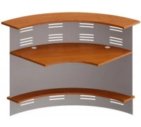 Модуль ресепшн 90 грд. изогнутый наружу с экраном