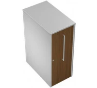 Тумба ресепшн с выдвижным блоком с замком (документы-документы) левая КВ 0716