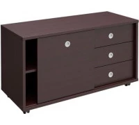 Тумба выкатная 3 ящика без замка + дверь-купе из ДСП В 202-550