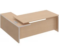 Стол руководителя с брифинг приставкой боковой правой МЕ 139