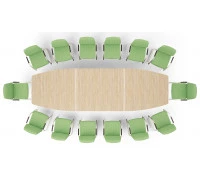 Стол для совещаний 3 модуля MMO4012