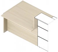 Модуль начальный левый с молдингом FLLMS080G