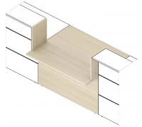 Модуль промежуточный с молдингом FLLMI120