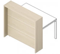 Отдельная стойка для рабочего стола с молдингом FLHMR085