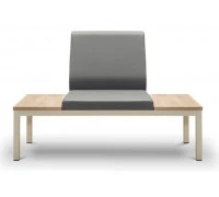 Диван 2-х местный без подлокотников со столиком НОРМАН 2А/С+А+С