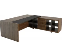 Стол для руководителя шпон лючок кабель-канала с левой стороны f012