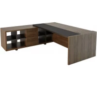 Стол руководителя шпон лючок кабель-канала с правой стороны f013