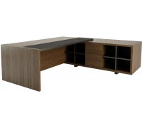 Стол руководителя шпон лючок кабель-канала с левой стороны f014