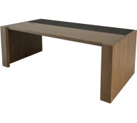 Стол руководителя кожа лючок кабель-канала с правой стороны f026