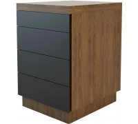 Тумба мобильная внутренние ящики металлические с замком f231