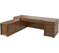 Стол руководителя столешница шпон левая 1102