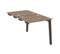 Стол-приставка двойной  к опорным элементам, опоры - дуб темный