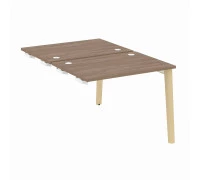 Стол-приставка двойной  к опорным элементам, опоры - дуб светлый