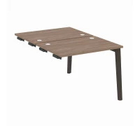 Стол-приставка двойной  к опорным элементам, опоры - дуб темный