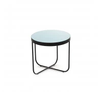 СИСТЕРНА С (CISTERNA S) стол кофейный СТЕКЛО/ЧЕРНЫЙ