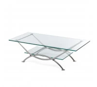 Арко (ARCO) стол кофейный СТЕКЛ/ХРОМ